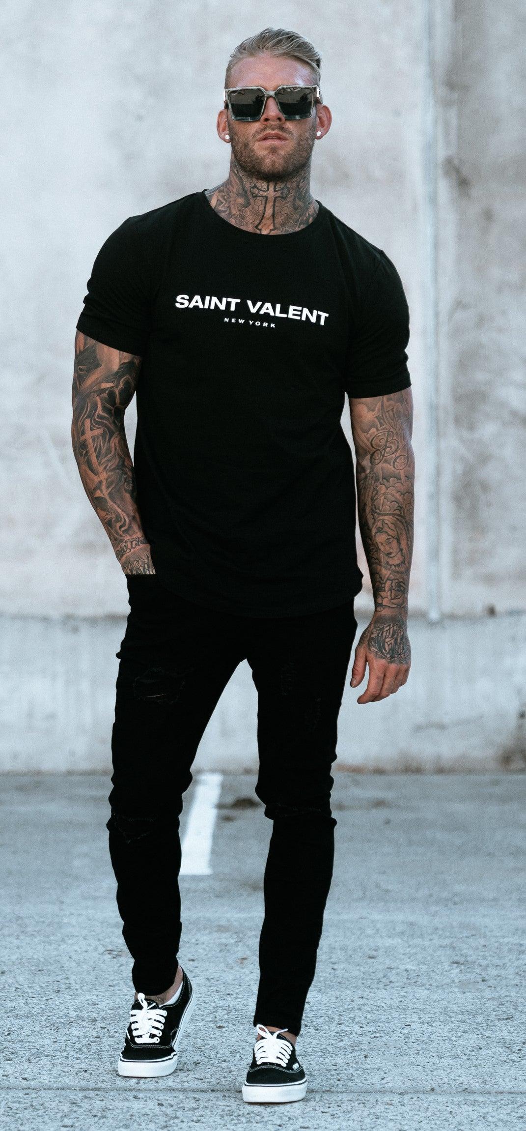 SAINT VALENT'S - Origin Black Tee - SAINT VALENT®