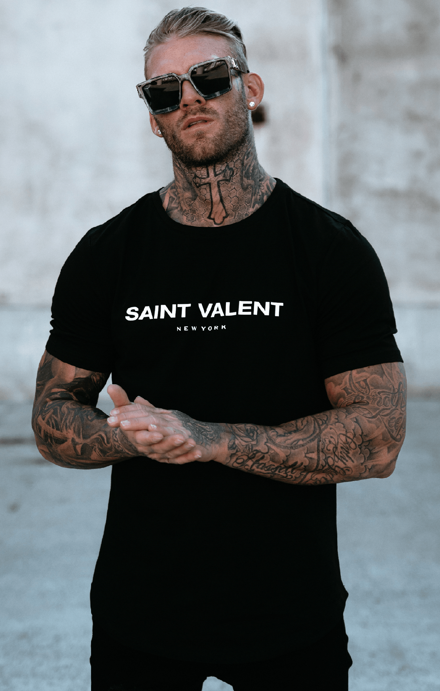 SAINT VALENT'S - Origin Black Tee - SAINT VALENT®