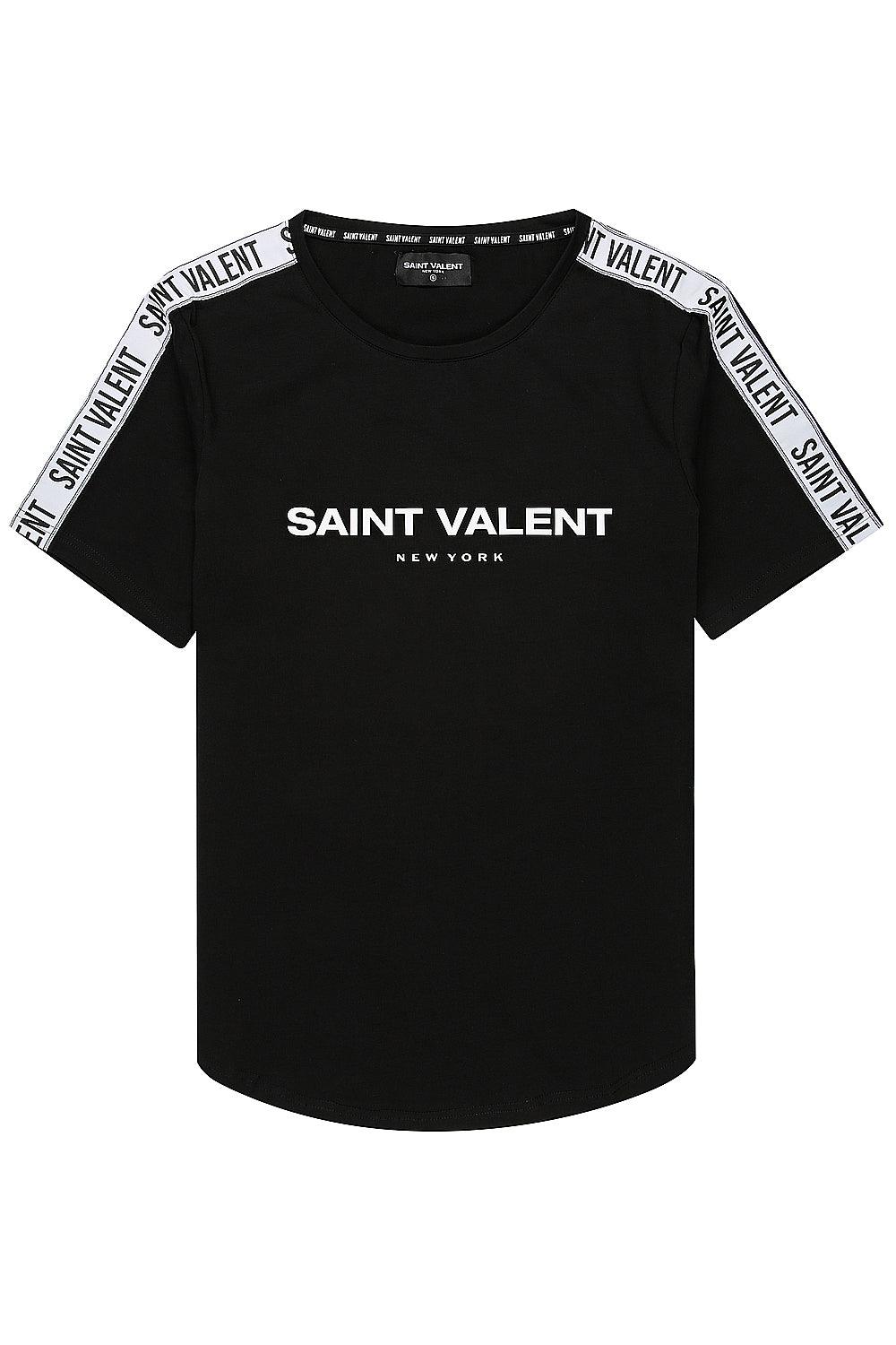 SAINT VALENT'S - Origin Taped Black Tee - SAINT VALENT®